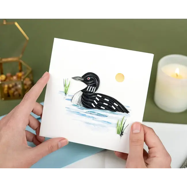 Quilling Card - Loon