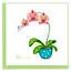 Vietnam Quilling Card - Thank You Potted Orchid