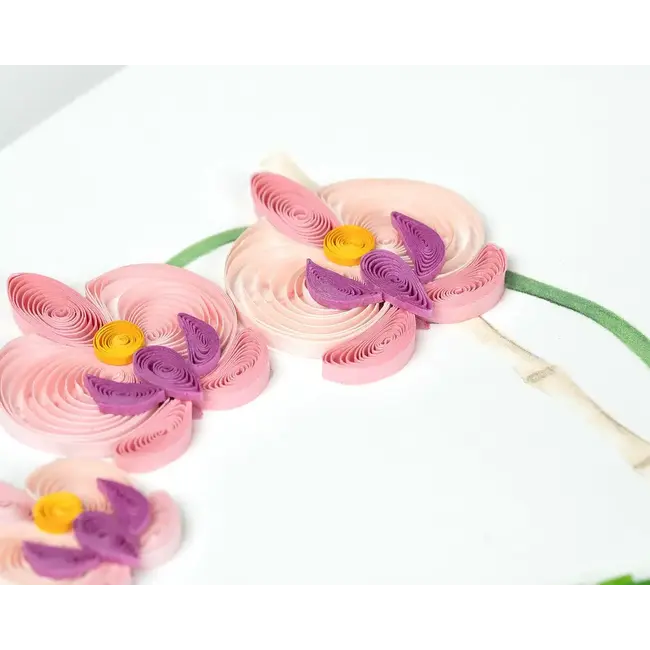 Quilling Card - Thank You Potted Orchid
