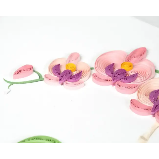 Quilling Card - Thank You Potted Orchid