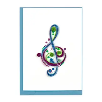 Vietnam Mini Quilling Card - Treble Clef
