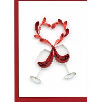 Vietnam Quilling Card Mini - A Toast to Love