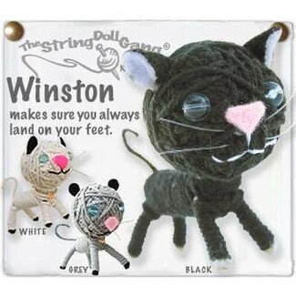 Thailand String Doll Keychain - Winston the Cat