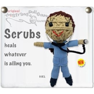 Thailand String Doll Keychain - Scrubs