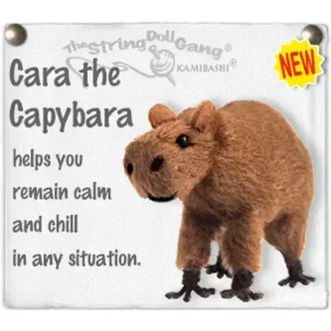 String Doll Keychain - Cara the Capybara