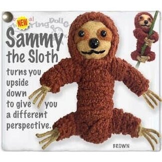 Thailand String Doll Keychain - Sammy the Sloth