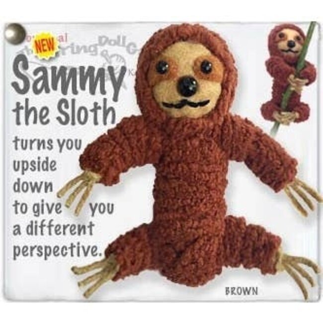 String Doll Keychain - Sammy the Sloth