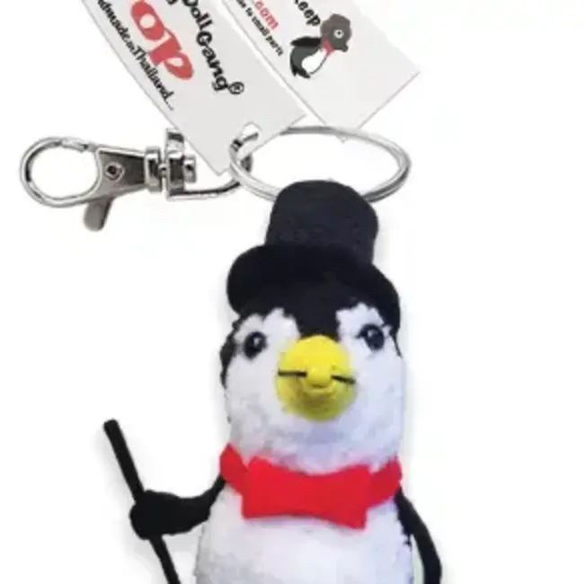 String Doll Keychain - Pop the Penguin