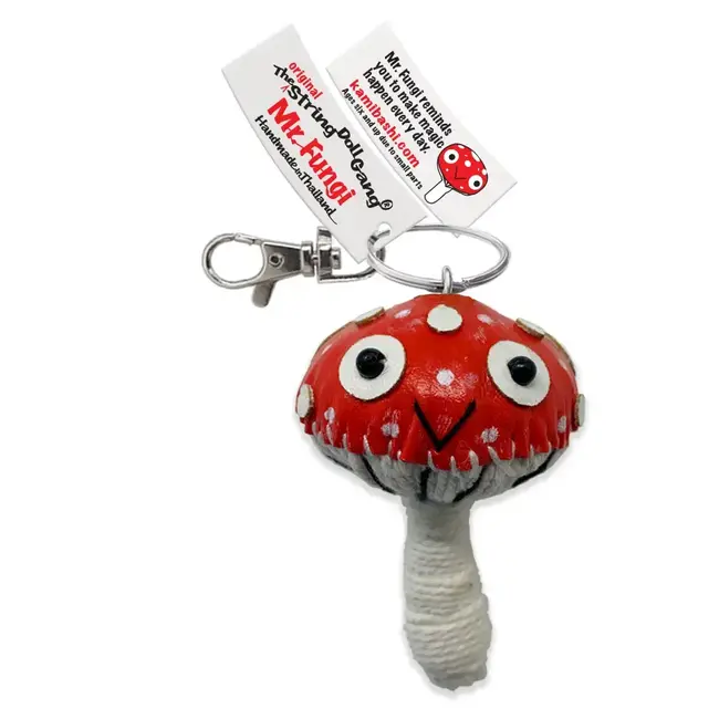 String Doll Keychain - Mr. Fungi the Mushroom
