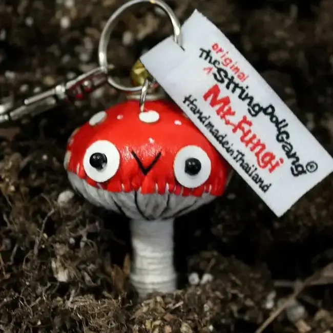 String Doll Keychain - Mr. Fungi the Mushroom