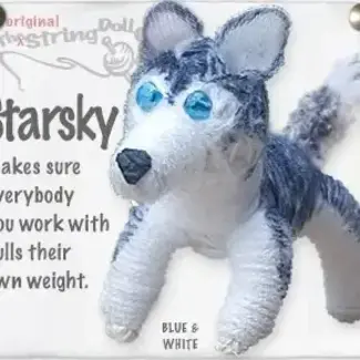Thailand String Doll Keychain - Starsky the Siberian Husky