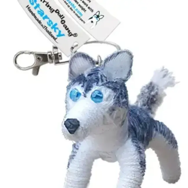 String Doll Keychain - Starsky the Siberian Husky