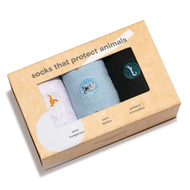 Boxed Set Socks that Protect Australian Animals - Small