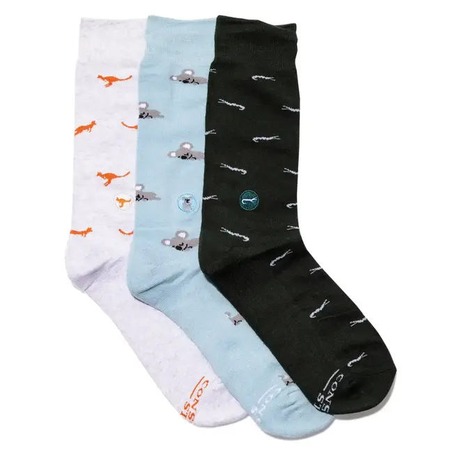 Boxed Set Socks that Protect Australian Animals - Small