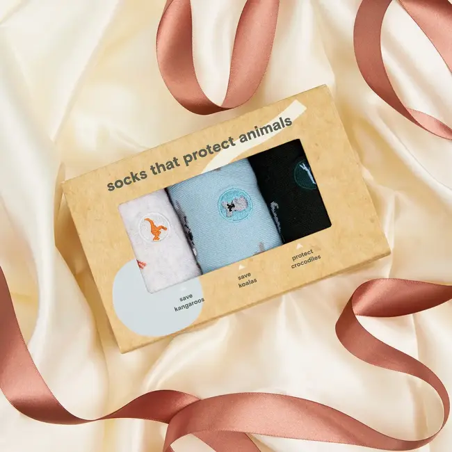 Boxed Set Socks that Protect Australian Animals - Small