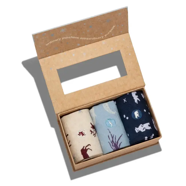 Boxed Set Socks that Protect the Arctic - Small