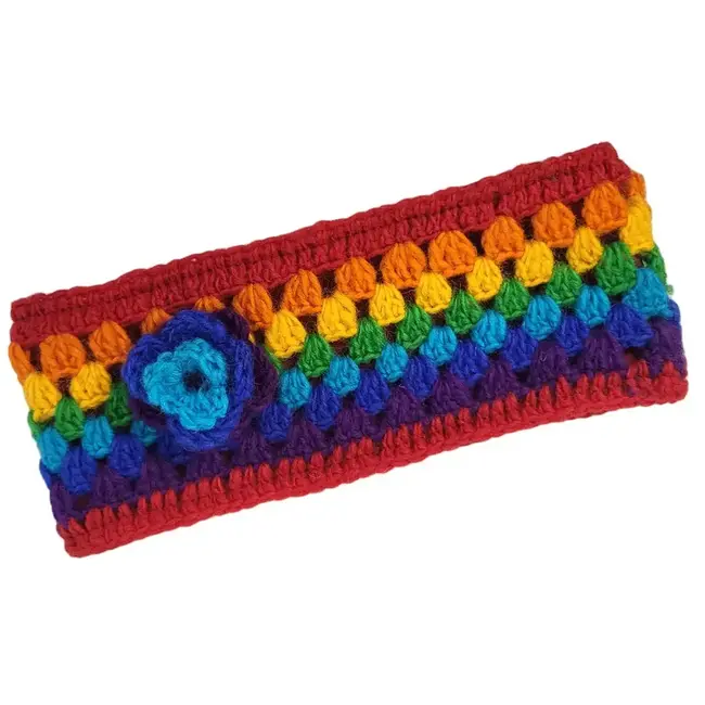 Crochet Headband - Rainbow