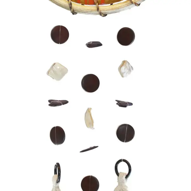 Turtle - Rattan Ring Capiz Chimes