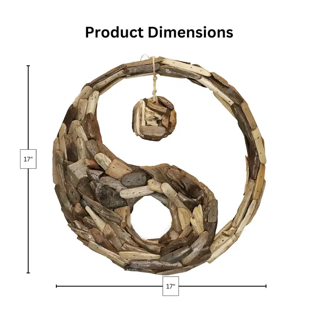 Driftwood Wall Art - Yin Yang