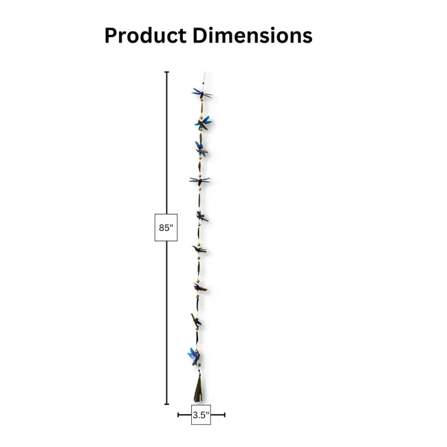 Dragonfly Driftwood Capiz Garland