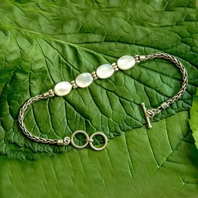 Desa Mother of Pearl Bracelet- Sterling Silver