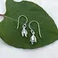 Indonesia Petit Flower Dangle Earrings - Sterling Silver