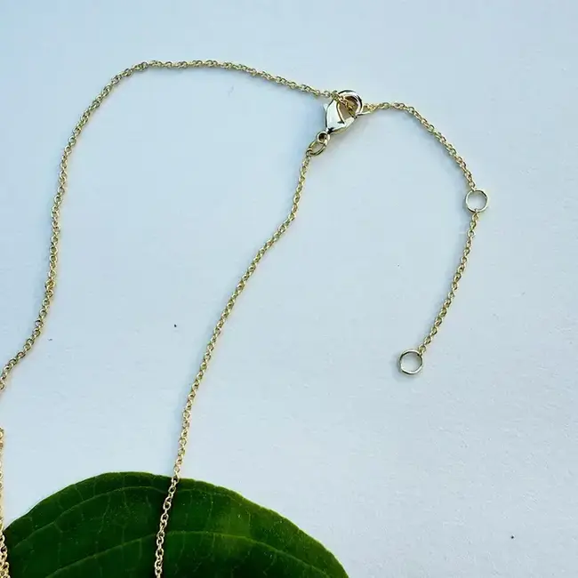 Abalone Dragonfly Necklace - Brass