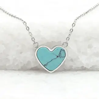 China Bay Turquoise Heart Necklace