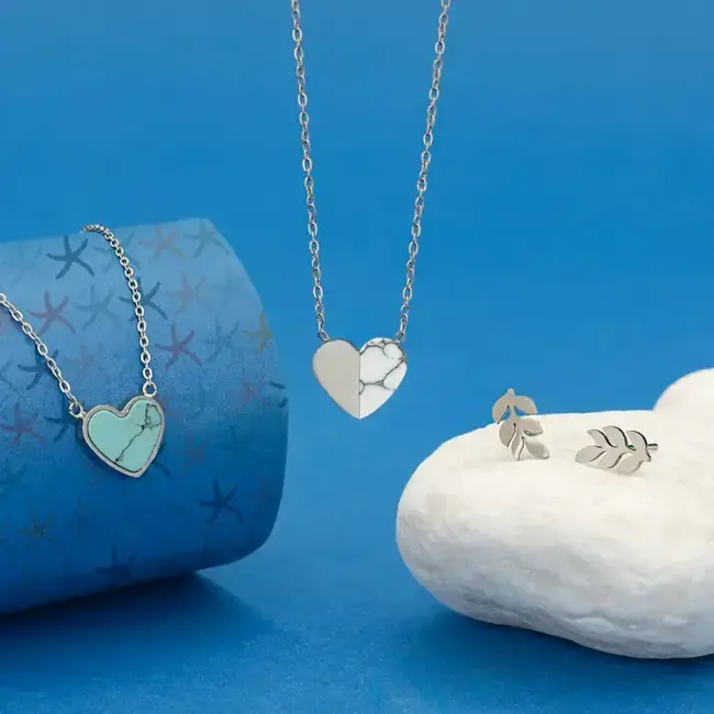 Bay Turquoise Heart Necklace
