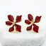 China Bloom Earrings in Red