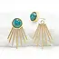 China Caroline Emperor Stone Stud & Fringe Earrings