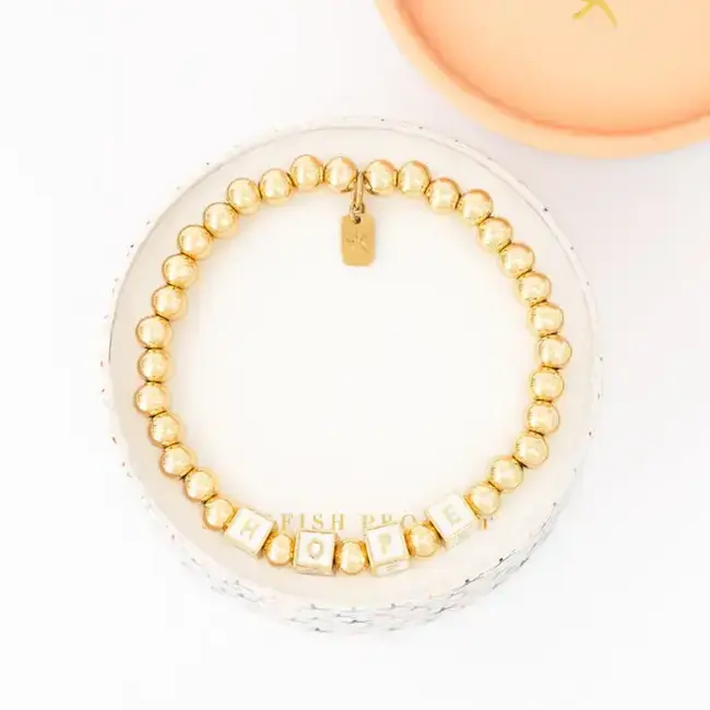 Give Hope, Wear Hope Beaded Bracelet