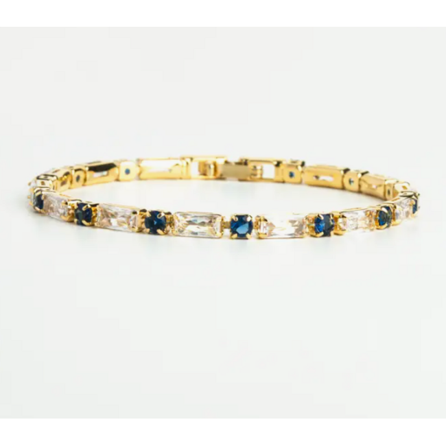 Glimmer Something Blue Tennis Bracelet