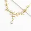Golden Chandelier Zircon Necklace