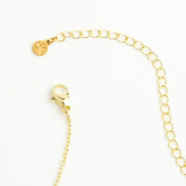 Golden Chandelier Zircon Necklace