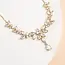 Golden Chandelier Zircon Necklace