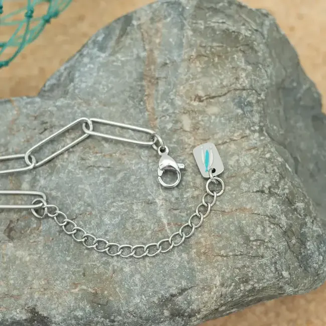 Heart of Mary Necklace Silver