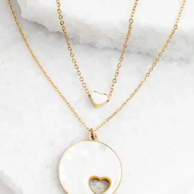 Journey Together Necklace Set in Mother of Pearl