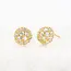 Lustre Bloom Studs in Gold