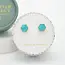 Earrings  - Natalie Turquoise Hexagon Studs