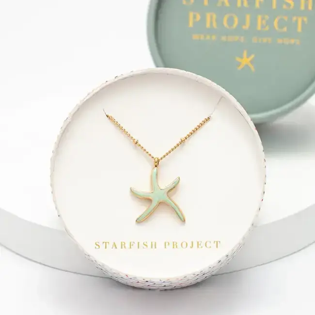 Starfish Hope Necklace in Mint