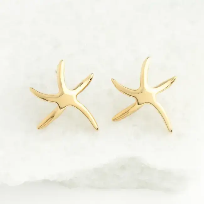 Starfish Hope Studs in Gold