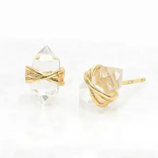 China Earrings  - Stronger Together Crystal Studs