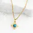 Turquoise Compass Rose Necklace
