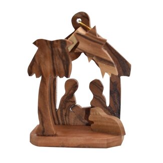 Palestine Olivewood Nativity Scene 5 x 3 x 6.5cm
