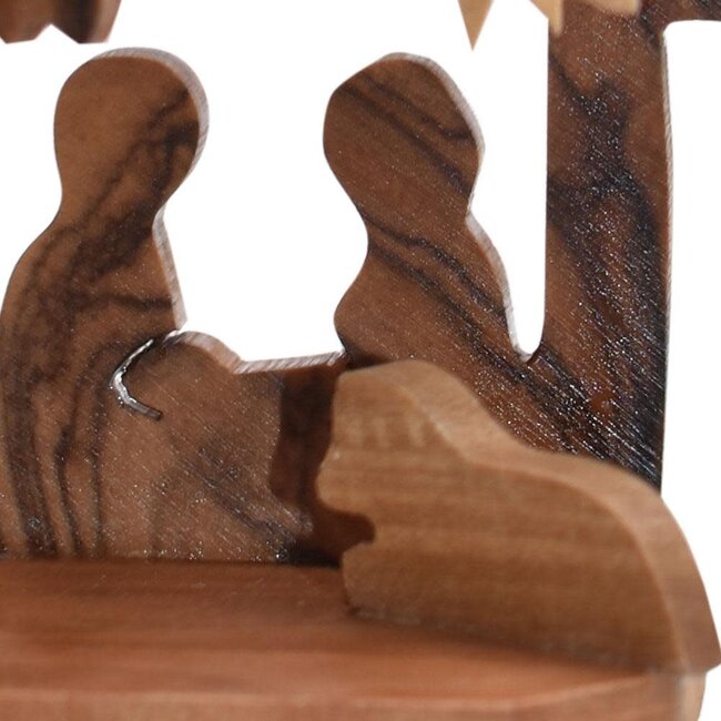 Olivewood Nativity Scene 5 x 3 x 6.5cm