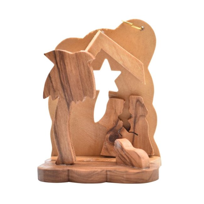 Olivewood Nativity Scene 5 x 4 x 6.5cm