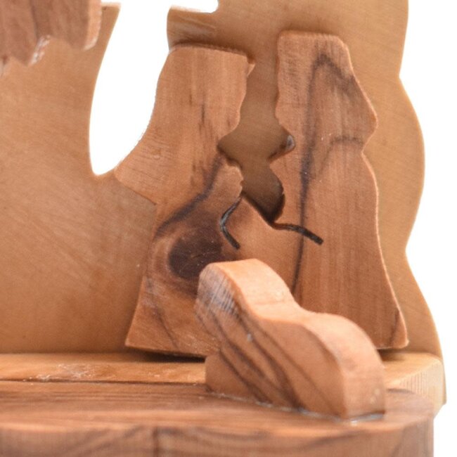 Olivewood Nativity Scene 5 x 4 x 6.5cm
