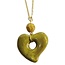 Soapstone Heart Pendant Necklace