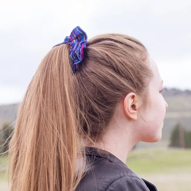Hand-Woven Cotton  Scrunchie